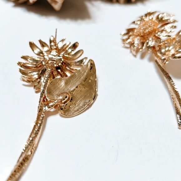 Sunflower earrings M156 - Picture 5 of 6